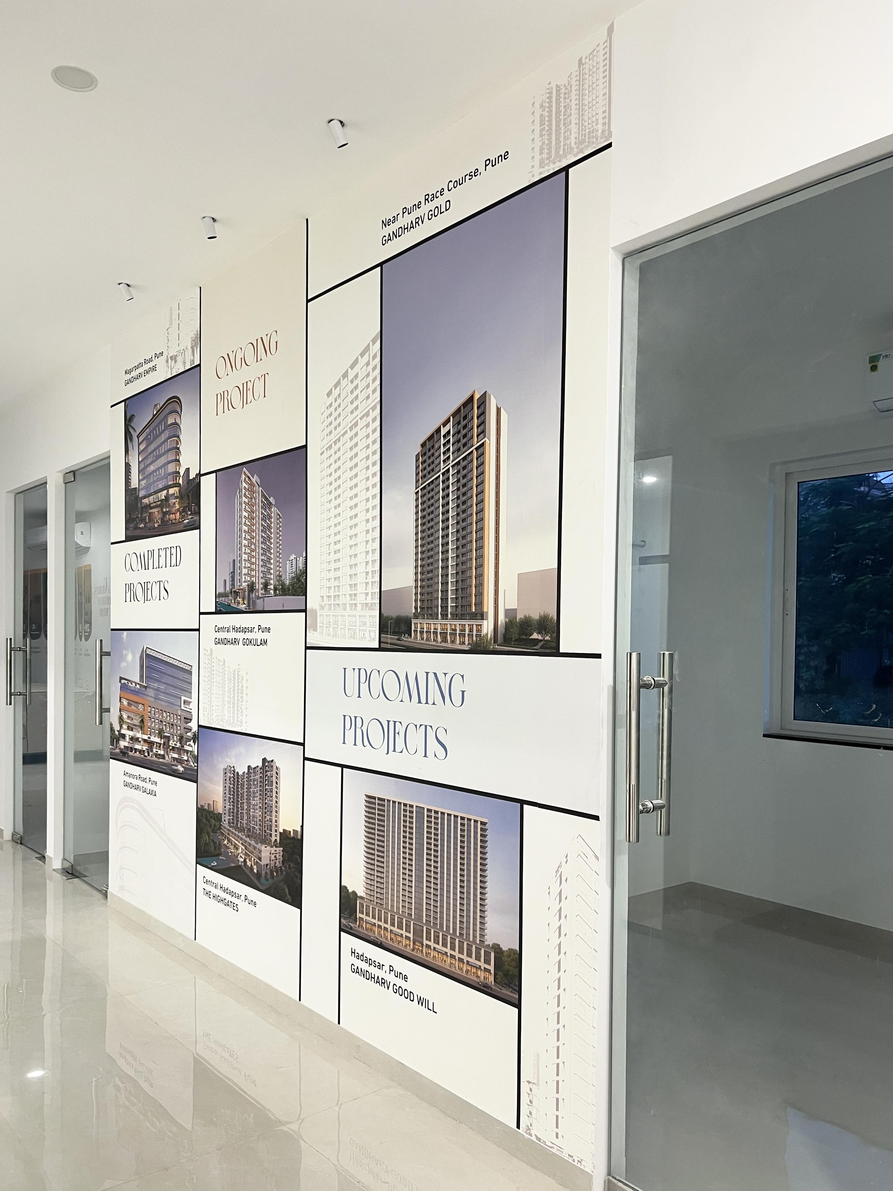 Gandharv Leela commercial wallpaper installation